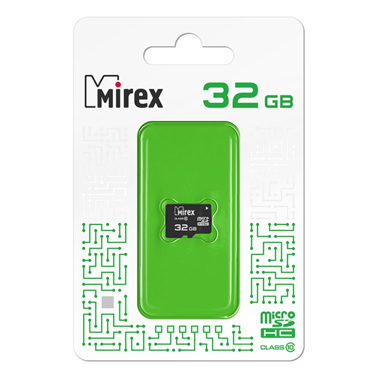 Карта micro-SD 32GB Mirex 13612-MC10SD32
