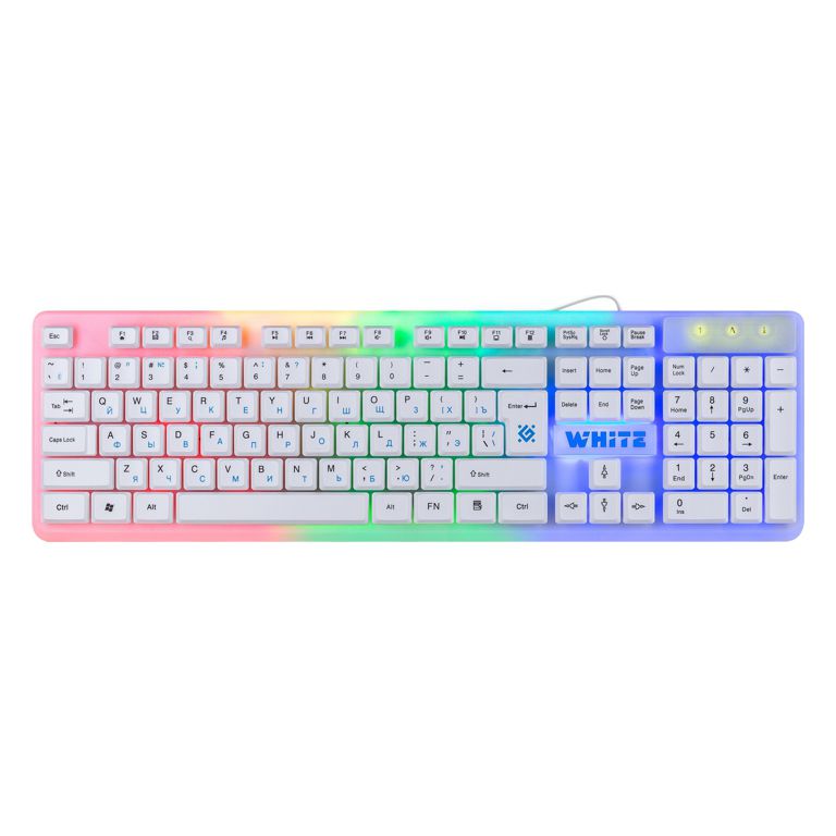 Клавиатура Defender White GK-172 RU белый