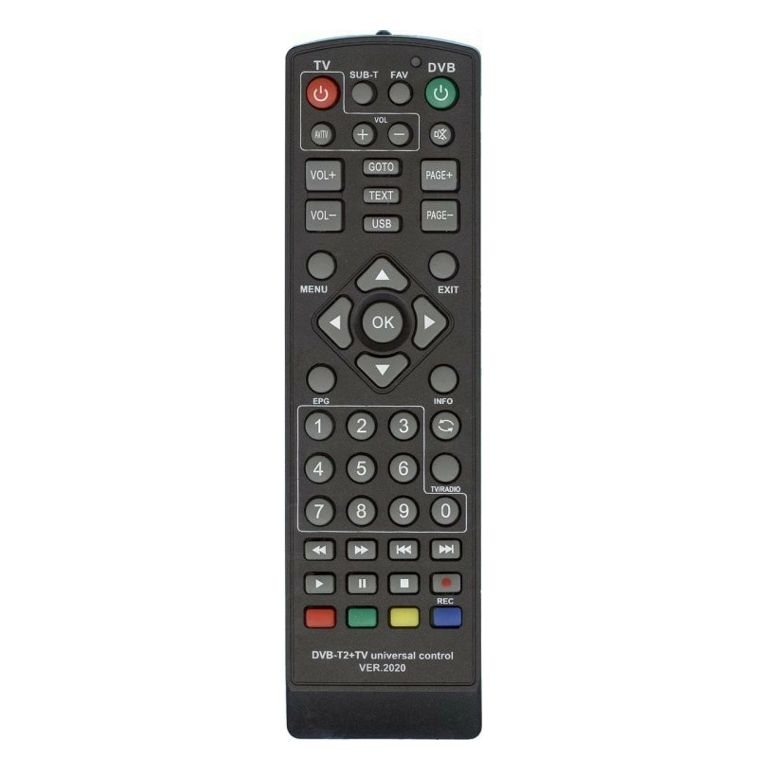 Пульт универсальный DVB-T2+TV v.2020