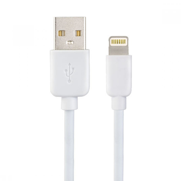 Кабель USB-iPhone8pin 1м Perfeo белый