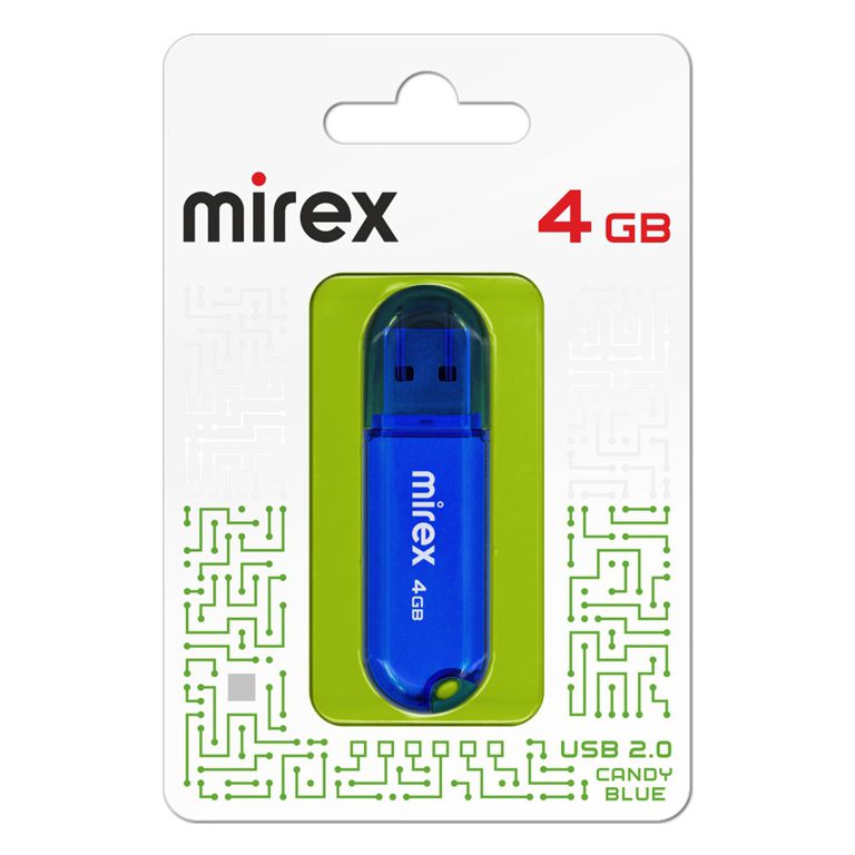 Флэш-диск 4GB Mirex Candy синий