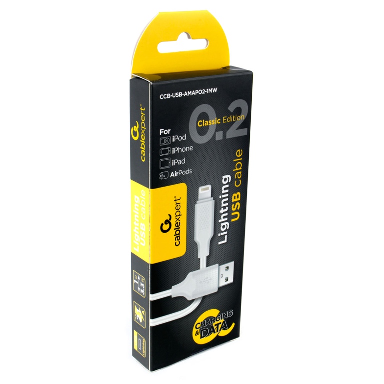 Кабель USB-TypeC 1м Cablexpert CCB-USB2-AMCMO2-1MB черный