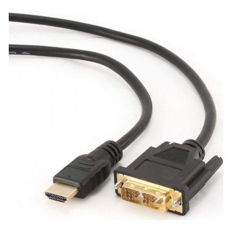 Кабель HDMI-DVI 3м Gembird CC-HDMI-DVI-10 черный