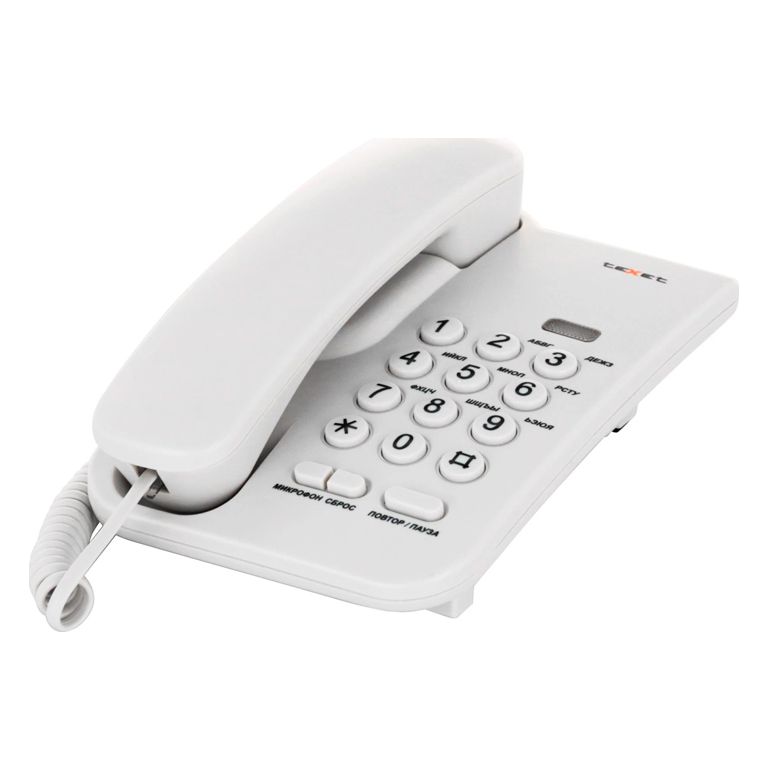 Проводной телефон TeXet TX-212 светло-серый