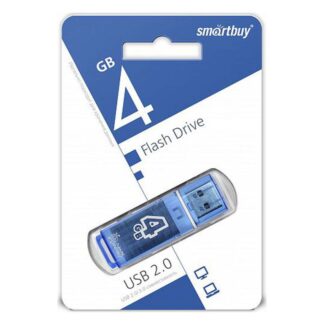 Флэш-диск 4GB SmartBuy Glossy синий