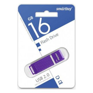 Флэш-диск 16GB SmartBuy Quartz series фиолетовый