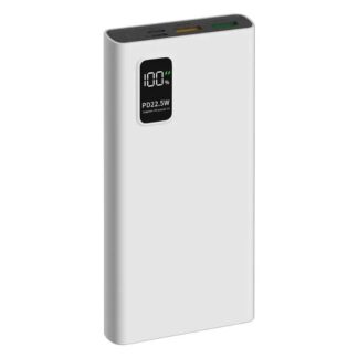 Внешний аккумулятор PERO PB05 10000 mAh, Li-Pol, output USB-C + 2 USB-A,белый