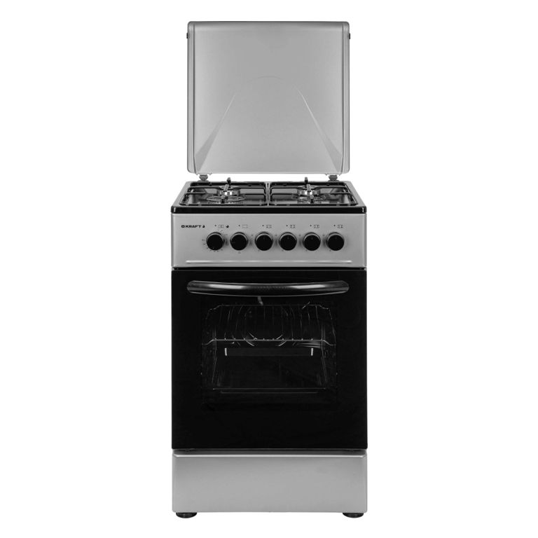 Газовая плита KRAFT KF - FSK 5302 ES крышка серая эл.дух