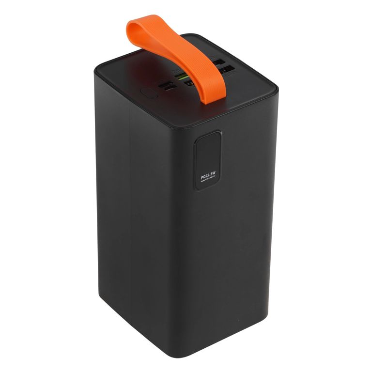 Внешний аккумулятор PERO PB10 60000 mAh, Li-Pol, output USB-C + 4 USB-A, черный