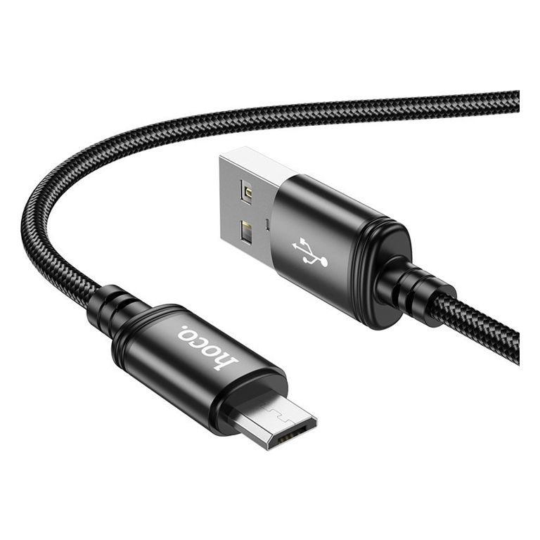 Кабель USB-microB 1м Hoco X89 чёрный