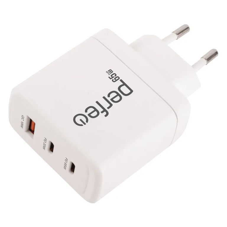 Адаптер USB+TypeCx2 Perfeo I4664 белый