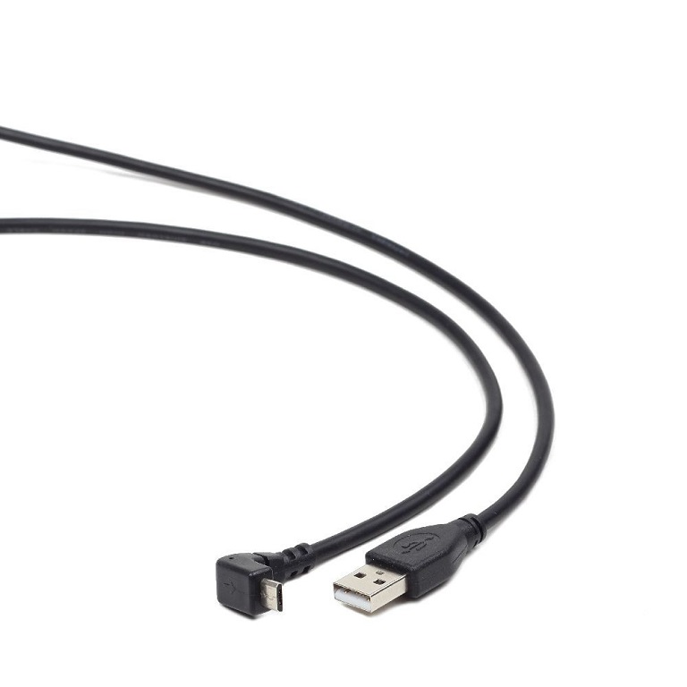 Кабель USB-microB 1.8м Cablexpert CCP-mUSB2-AMBM90-6 черный