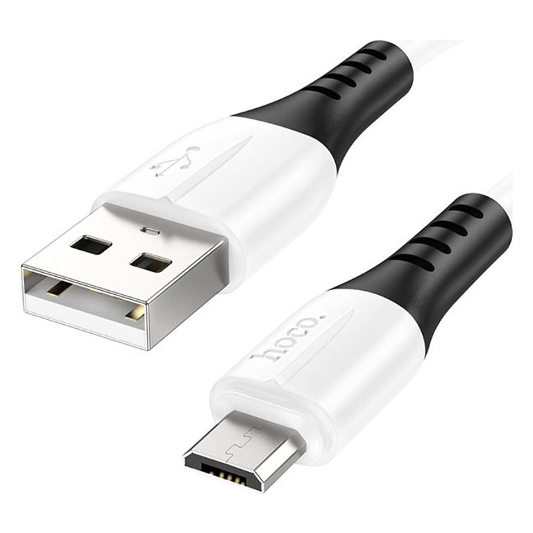Кабель USB-microB 1м Hoco X82 белый